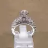2ct Round Cut White Sapphire 2pcs Bridal Set