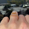 4ct Oval Cut White Sapphire 2pcs Bridal Set in Rose Gold