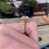 4ct Halo Cushion Bridal Set ring/2pcs