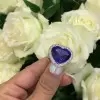 10.8ct Halo Heart Cut Sapphire Engagement Ring
