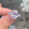 5.8ct Oval Cut Three Stone Engagement Ring