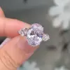 5.8ct Oval Cut Three Stone Engagement Ring