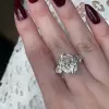 5.8ct Oval Cut Three Stone Engagement Ring