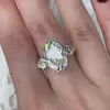 5.8ct Oval Cut Three Stone Engagement Ring