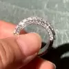 6.55ct Emerald Cut White Sapphire Eternity Band for Men