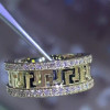 Round Cut White Sapphire Eternity Ring