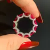 2.25ct Oval Cut Ruby Eternity Band