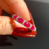 2.25ct Oval Cut Ruby Eternity Band