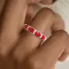 2.25ct Oval Cut Ruby Eternity Band