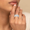 5.35ctw Marquise&Round Cut White Sapphire Eternity Band