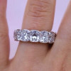 6.5ctw Cushion Cut Eternity Band