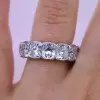 6.5ctw Cushion Cut Eternity Band