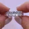 6.5ctw Cushion Cut Eternity Band