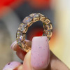 6.5ctw Cushion Cut Eternity Band