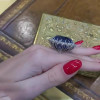9.3ct Oval Cut Blue Sapphire Engagement Ring