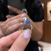 Fancy Vivid Blue Marquise-cut Sapphire Ring
