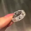 7.95ctw Emerald Cut White Sapphire Eternity Band