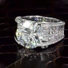5ct Round Cut White Sapphire Engagement Ring