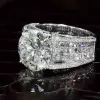 5ct Round Cut White Sapphire Engagement Ring