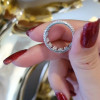 4.75ct Emerald Cut White Sapphire Eternity Band