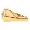 3ct Bezel Setting Oval Cut Light Yellow Sapphire Ring