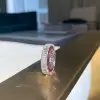 Emerald Cut Eternity Band with Ruby Accents