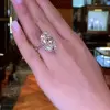 9.3ct Oval Cut White Sapphire Engagement Ring