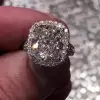 Halo Cushion Cut Engagement Ring