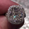 Halo Cushion Cut Engagement Ring