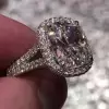 Halo Cushion Cut Engagement Ring