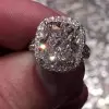 Halo Cushion Cut Engagement Ring