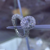 4ct Halo Oval Cut White Sapphire Engagement Ring