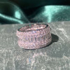4.75ct Emerald Cut White Sapphire Eternity Band