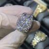 23ctw Men's Iced Out Ring in Sterling Silver