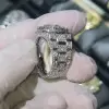 23ctw Men's Iced Out Ring in Sterling Silver