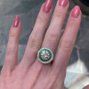 3ct Art Deco Design Double Target Engagement Ring