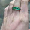 3.75ct Five-stone Cushion Cut Emerald Eternity Ring in Gold
