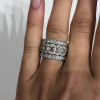 8ctw Cushion Cut Stackable Wedding Band Set