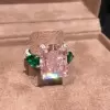 6.8ct Fancy Pink Sapphire Engagement Ring