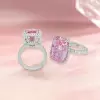14ct Cushion Cut Pink Sapphire Engagement Ring