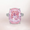 14ct Cushion Cut Pink Sapphire Engagement Ring