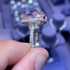 14ct Cushion Cut Pink Sapphire Engagement Ring