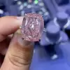 14ct Cushion Cut Pink Sapphire Engagement Ring