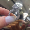 3.5ct Radiant Cut White Sapphire Wedding Ring Set