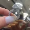 3.5ct Radiant Cut White Sapphire Wedding Ring Set