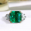 5.6ct Three-stone Emerald Cut Engagement Ring