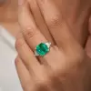 5.6ct Three-stone Emerald Cut Engagement Ring