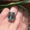 15ct Emerald Cut Aquamarine Engagement Ring