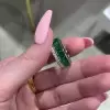 7.95ct Unique Double Row Emerald Eternity Band
