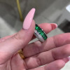 7.95ct Unique Double Row Emerald Eternity Band